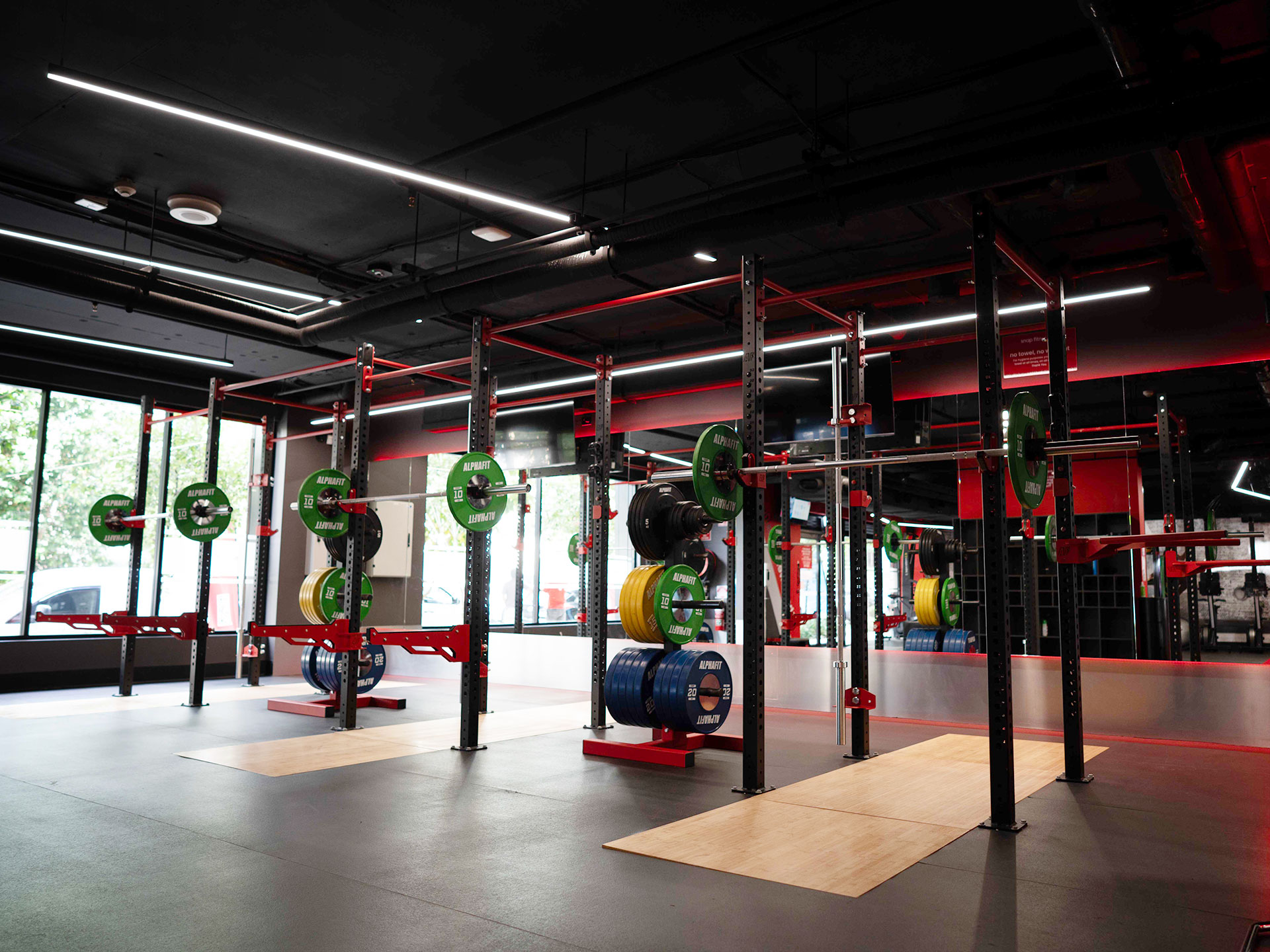 Commercial gym interior fit-out for Snap Fitness Penrith