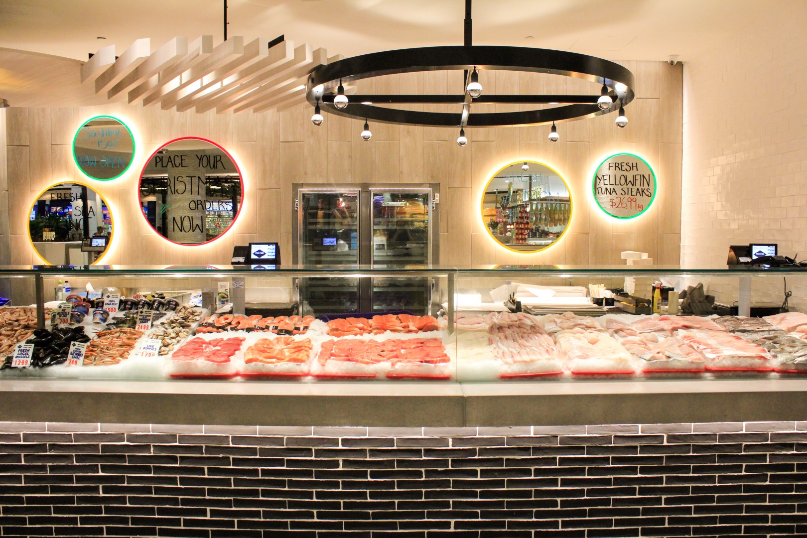 Retail interior fit-out for Fishfair Miranda by ABACORP commercial fit-out company