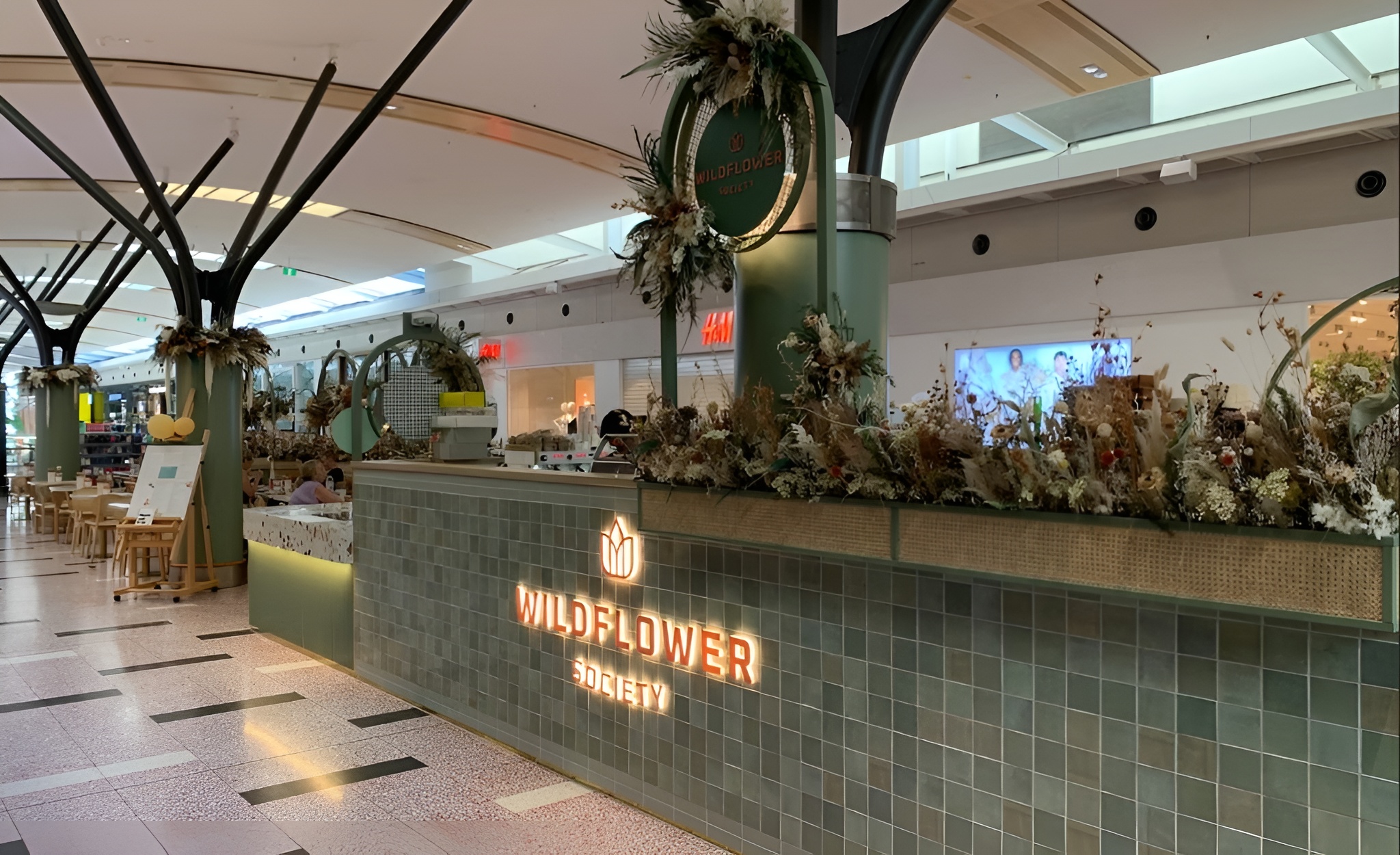 Retail café interior and fit-out for Wildflower Society Sydney by ABACORP commercial fit-out company